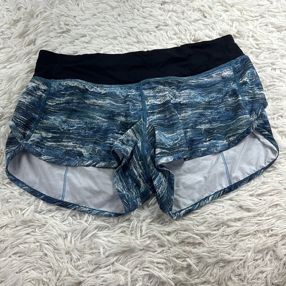 Lululemon Speed Short (4-way Stretch 2.5") Aerial Drift Multi Black / Black - Picture 1 of 6
